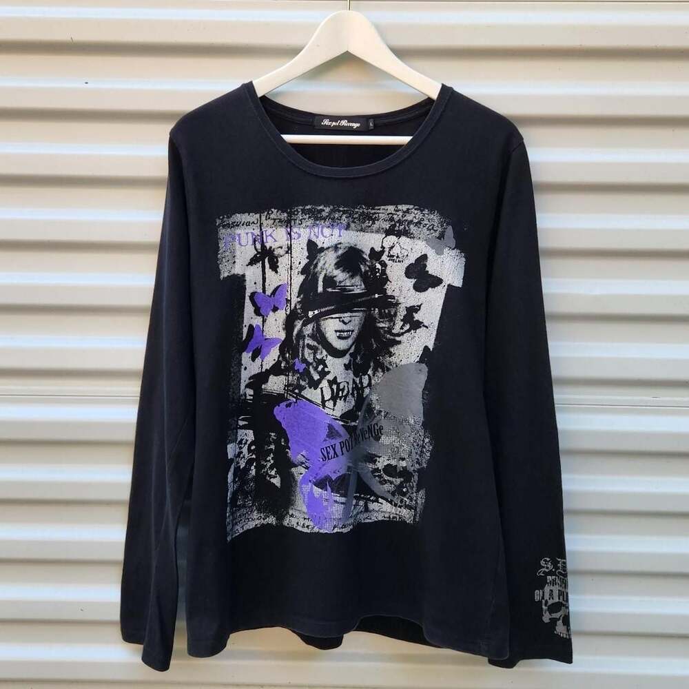 Sex Pot Revenge Long Sleeve Graphic Tee Punk Harajuku Style